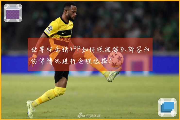 世界杯竞猜APP如何根据球队阵容和伤停情况进行合理选择？