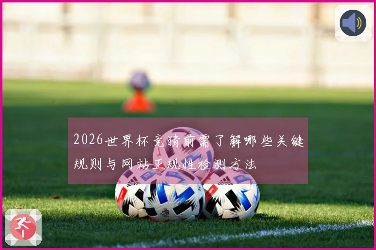 2026世界杯竞猜前需了解哪些关键规则与网站正规性检测方法